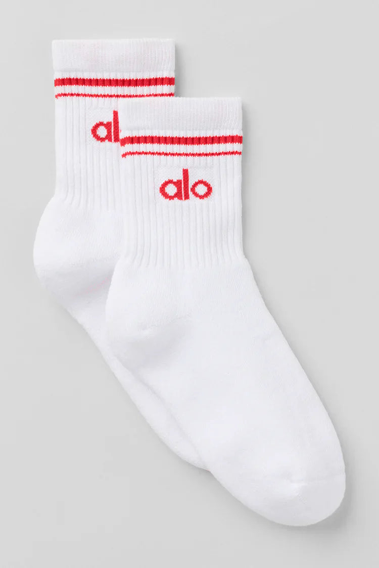 ALO - PACK 3 Unisex Half-Crew Throwback Sock