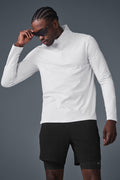 Conquer 1/4 Zip Reform Long Sleeve - White