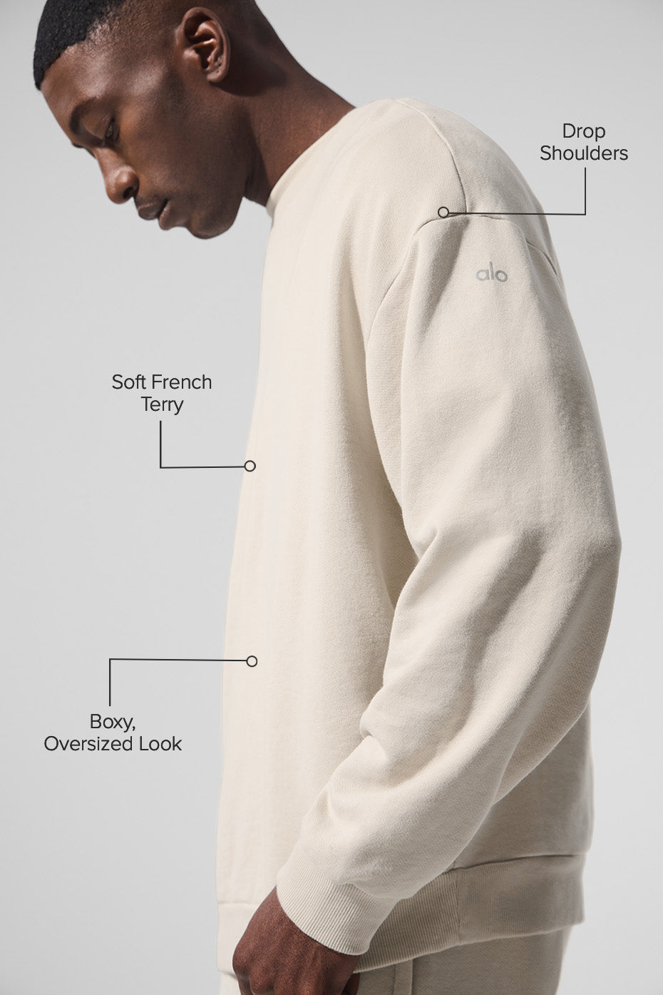 Chill Crew Neck Pullover - Bone