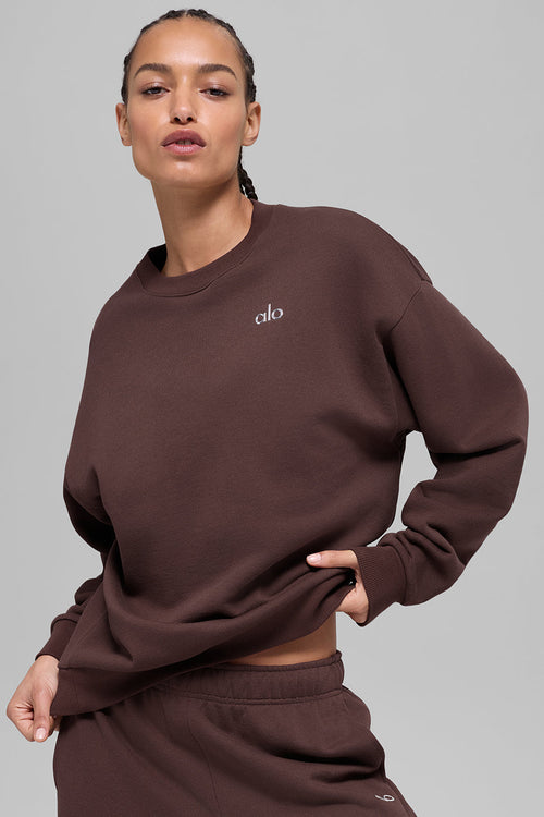 Accolade Crew Neck Pullover - Brownstone