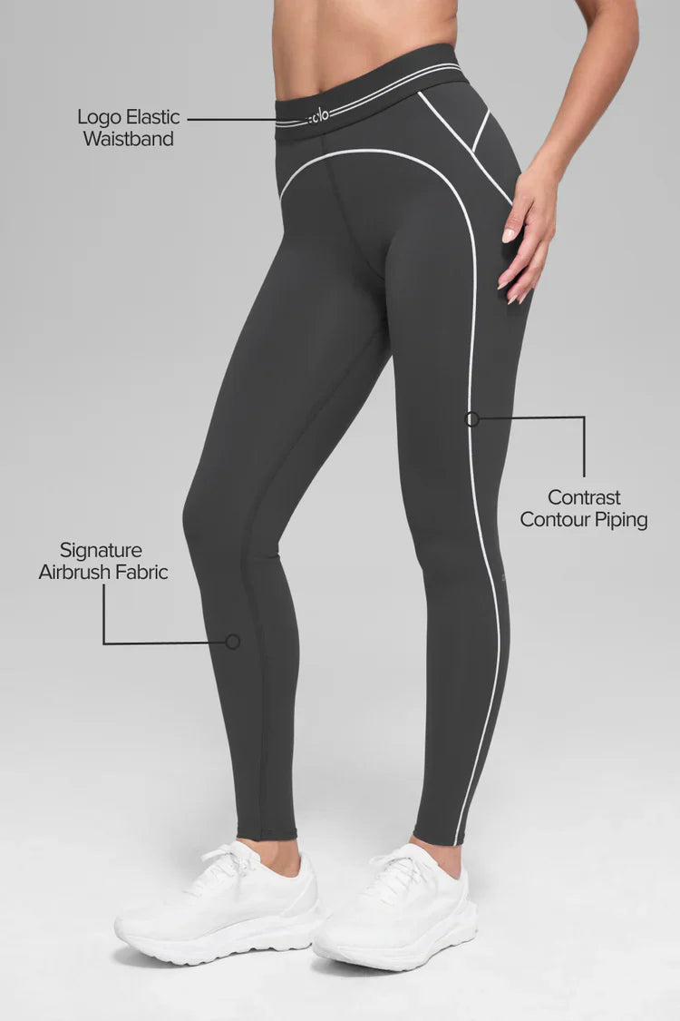 ALO YOGA - Legging Taille Haute Airbrush Heart Throb