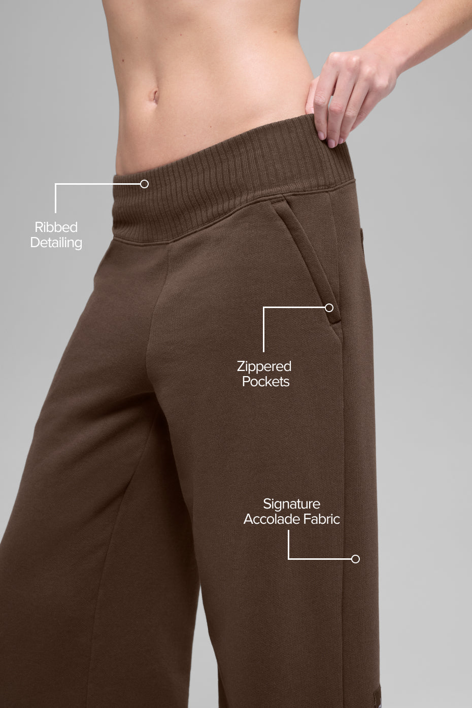 Serenity Wide Leg Sweatpant - Espresso
