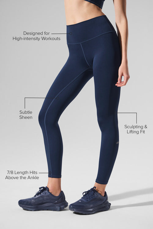 7/8 High-Waist Airlift Legging - Navy